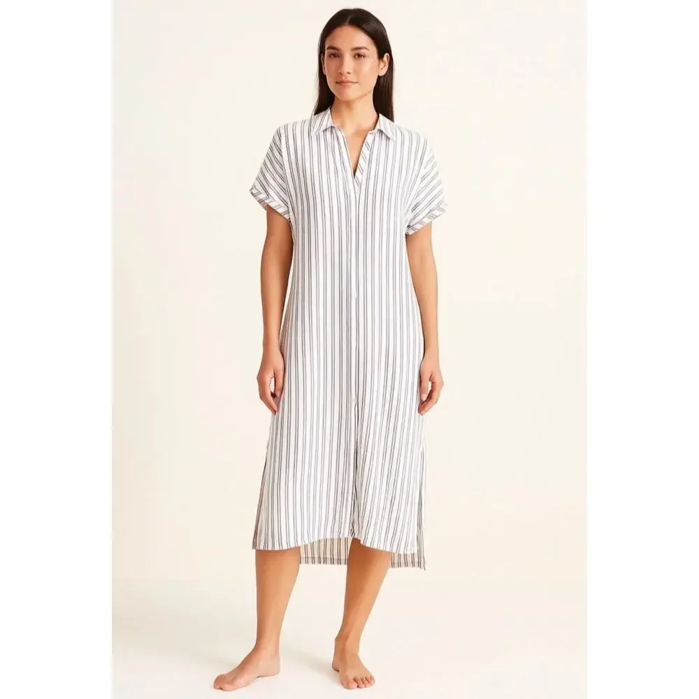 knee length dresses for ladies 7221 Lucky Linen Dress Jade-P main image 0